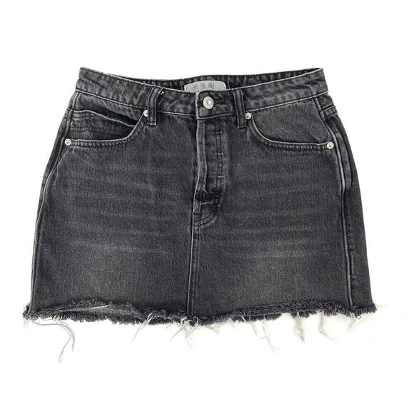 Free People We the Free Denim Micro Mini Jean Skirt - Picture 1 of 3